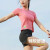短袖夏季女半棉感运动休闲健身上衣跑步T恤女 豚草绿 L