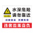 定制水深危险警示牌严禁攀爬翻越护栏鱼塘水库水池区域养殖重地闲人免请勿靠近加厚铝板安全告示标志标识牌 SSX05-禁止游泳 60x80cm