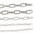 304不锈钢链条无缝铁链条长环短环晾衣链铁锁链起重链铁链子 长环12mm1米