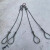 压制钢丝绳成套吊索具吊钩起重钢丝绳吊钩单肢双肢三腿四腿吊具 4.7吨3米2根大开口钩