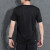 阿迪达斯 （adidas）男款短袖 夏季新款运动服跑步训练透气舒适休闲圆领T恤 HR8727/黑色 XL
