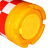 丰稚 防撞桶 道路安全警示反光桶 塑料水马 滚塑防撞桶400mm*700mm 单位：个