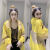 NASA WASSUP2024夏新款连帽拼色防晒衣女欧货薄款百搭透气洋气拉链防晒服外套 黄色 L(建议100斤-115斤)