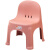 如秋塑料凳子加厚 小板凳家用 小凳 北欧靠背椅茶几熟胶塑料小凳子加 小号靠背椅-浅粉色 坐高26cm