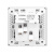 ABB开关插座面板 86型五孔插座带双USB充电插座 盈致系列 白色