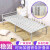 适用于折叠床单人租房简易双人铁床办公室午休1.2米便携陪护钢丝床 加厚木板床-黑色（1米宽）