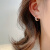 甄熙（ZHENXI）耳扣2024年新款潮网红链条耳环小众设计感玫瑰金耳圈耳饰 14K金色 链条耳扣