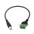 B公转绿色端子免焊接头USB方口打印机头免焊接数据信号传输延长线