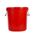 塑料大桶圆形家用大容量桶加厚超大号储水桶加厚带盖红桶发酵胶桶 160L红色带盖