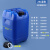佳叶25LA蓝色透气堆码桶耐酸碱加厚实验室废液桶25升公斤kg塑料方形溶剂桶 S