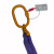 品尔优/PPU 单腿柔性吊装带成套索具(美式眼型货钩) ULO08 载重8t 随机 ULO08-4M 9 