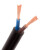 SHLNEN 黑色橡皮铜软电缆 RVV-2*4mm  单位：米
