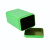 上柯 W1499 方形马口包装铁盒茶叶罐纯色金属包装盒 可定制 亚光绿85*65*140mm