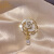 CHOMEL KINSEY 925银高级感胸针女设计感轻奢小众珍珠白色山茶花朵高档精致胸花 山茶花珍珠胸针