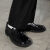 苏豪先森（AMr.Suhao）高档品牌皮鞋男春季新款高低趾异形橡筋皮鞋潮流小众个性男士休闲 黑色增高款 42