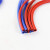 鸣驰 硅胶管耐高温高压双层夹线编织软管蓝色蒸汽管真空加厚硅橡胶水管 内径22mm双层（长1米） 