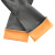 海斯迪克 HKQS-172 耐酸碱乳胶手套黑色 工业橡胶耐用耐油防水防滑作业用手套 劳保清洁手套  55cm长(10双)