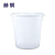 赫钢 塑料加厚大白桶 塑胶圆桶环保垃圾桶 胶桶水桶100升A桶 无盖