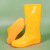 钢米 GH0024平底易清洗雨鞋 养殖场雨靴胶鞋防水鞋 38码黄色(双)