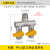 铜阀门开关三通水管分流分水器接头一分二带阀门水龙头接头 R款中U型 三外丝 双开关