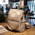 酷奇袋鼠 KQ小众设计双肩包女2024新款时尚书包休闲旅游背包真皮包包 珠光白 专柜
