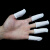 棉布防护工业劳保加厚耐磨薄手指套白色透气防汗布手指头套 布手指套30只 均码男士女士都可以戴