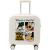 袋鼠（KANGAROO）轻奢品牌时尚儿童行李箱女可爱小型夏令营卡通公主拉杆登机旅行箱 茱萸粉-KT猫 18英寸