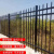 铁艺锌钢护栏别墅花园小区护栏栅栏防护栏杆绿化庭院围栏院墙 特厚1.5米高3横梁【单价一米】 特厚1.0米高