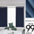 窗帘免打孔安装卧室飘窗小窗短款成品一整套全遮光遮阳V2021年新 高精密-藏青色-孔环/0ba 5X2.6