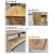 实木工作台模具操作台单块面板重型钳制工作桌木制钳工台 普通145X52X60cm(三抽屉） 无底