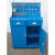 工具柜 加厚铁皮柜重型工具箱车间工地双开门储物柜子抽屉式推车 蓝色 左右抽屉 加厚 款