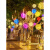 博雷奇挂树藤球灯户外防水led灯串街道亮化创意满天星圆球铜线装饰彩灯 透明30厘米 暖光