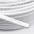 竹江电线电缆 国标RVV 2*1平方2芯阻燃电源线 两芯多股无氧铜丝软护套线 两芯白色平行线 白色100米/卷