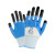 星工（XINGGONG）浸胶线手套劳保手套丁腈涂指涂掌工业防护 XGS-J3 湖蓝色丁腈 12付装