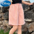 迪士尼女童短裤2024夏装新款韩版儿童洋气休闲洋气女孩大童裤子 粉色 170cm
