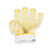 瑞珂韦尔（Rockwell）劳保手套尼龙点珠防滑手套耐磨透气打包装卸手套PCN102黄色 12副