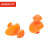 速比涛（Speedo）青少年游泳防水耳塞硅胶材质柔软舒适男女童专业训练游泳装备 龙火橙