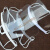 簌禧40塑料透明口罩餐饮口罩酒店餐厅厨房厨师口罩防雾防口水飞沫口罩 透明口罩 10只