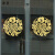 中国风祥云福字中式墙贴纸 客厅电视沙发背景装饰 玻璃橱窗门贴 棕色 大