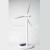 太阳能风车玩具风能行业礼品工艺品太阳能风机模型办公桌摆件推荐 白色