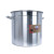 元汗不锈钢圆桶35L升 加厚带盖商用水桶油桶米桶662 厚3mm*口径35cm 1个