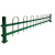 CLCEY草坪锌钢护栏户外绿化带围栏铁艺花坛栅栏市政园林花园隔离铁栏杆 折弯款 1米高 每米价格