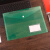 10个装透明塑料按扣文件袋自带名片夹标签款学生分科试卷资料袋 10个透明红(无名片夹)
