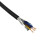 金龙羽 电线电缆铜芯RVV5*6平方电线100米/卷黑色多芯多股软线国标