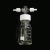 螺口洗气瓶 GL45玻璃缓冲瓶 PTFE四氟特氟龙耐腐蚀2505001000ml 100ml 全聚四氟乙烯洗瓶