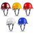 御舵LIKAI真玻璃钢安全帽FRP材质建筑工程领导国标加厚头盔定制印字 圆盔型白色