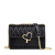 CIGAR KITE女士包包2023新款高级质感小众设计真皮单肩链条斜挎包生日礼物 黑色-生日礼物送女友老婆