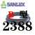 船用SANLUX三力士三角带传动带B2000到2400 B2100 B007 皮带 黑色B-2388三力士