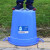 酒店塑料环保工业收纳大号餐厨垃圾桶水桶商用带盖大容量圆形户外 18型+盖(蓝色红色随机发)