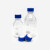 相液流动相瓶透明丝口瓶液相色谱溶剂瓶螺口储液瓶化学试剂瓶 100ml2孔